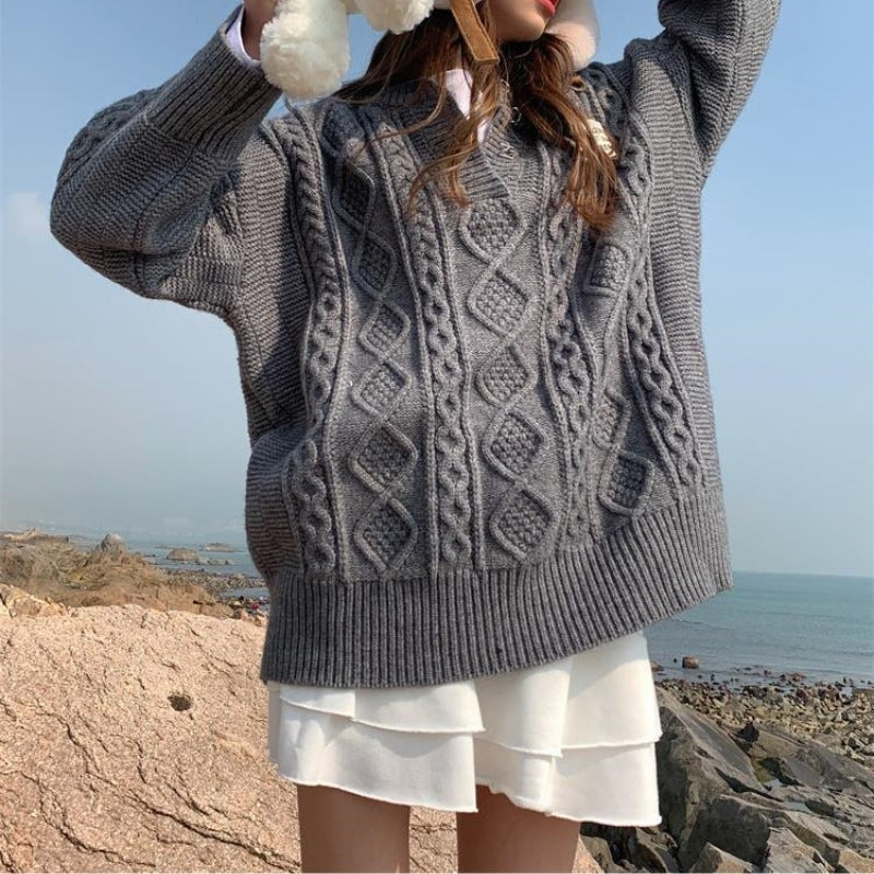 Pullover, Zopfmuster (11458878996748)