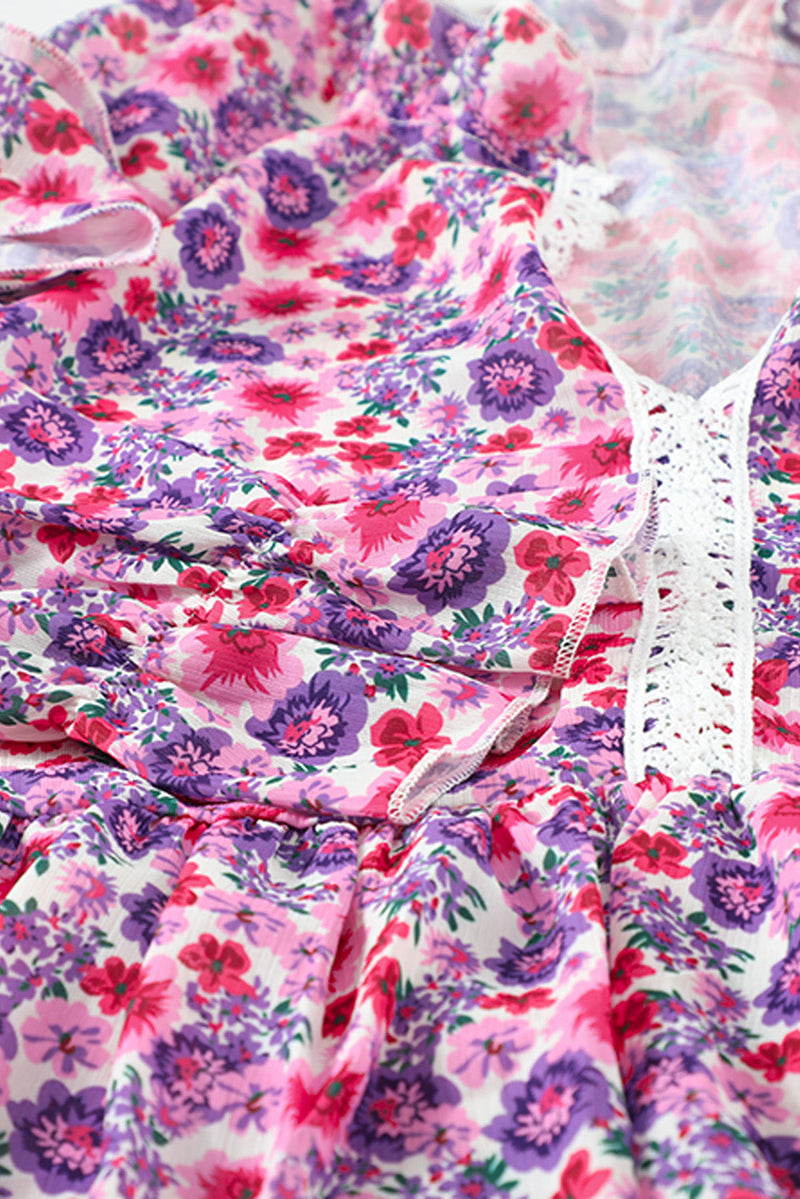 Rose Floral Peplum Blouse