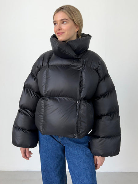 Women's Fashion Quilted Puffy Polyester Coat (11477212201228)