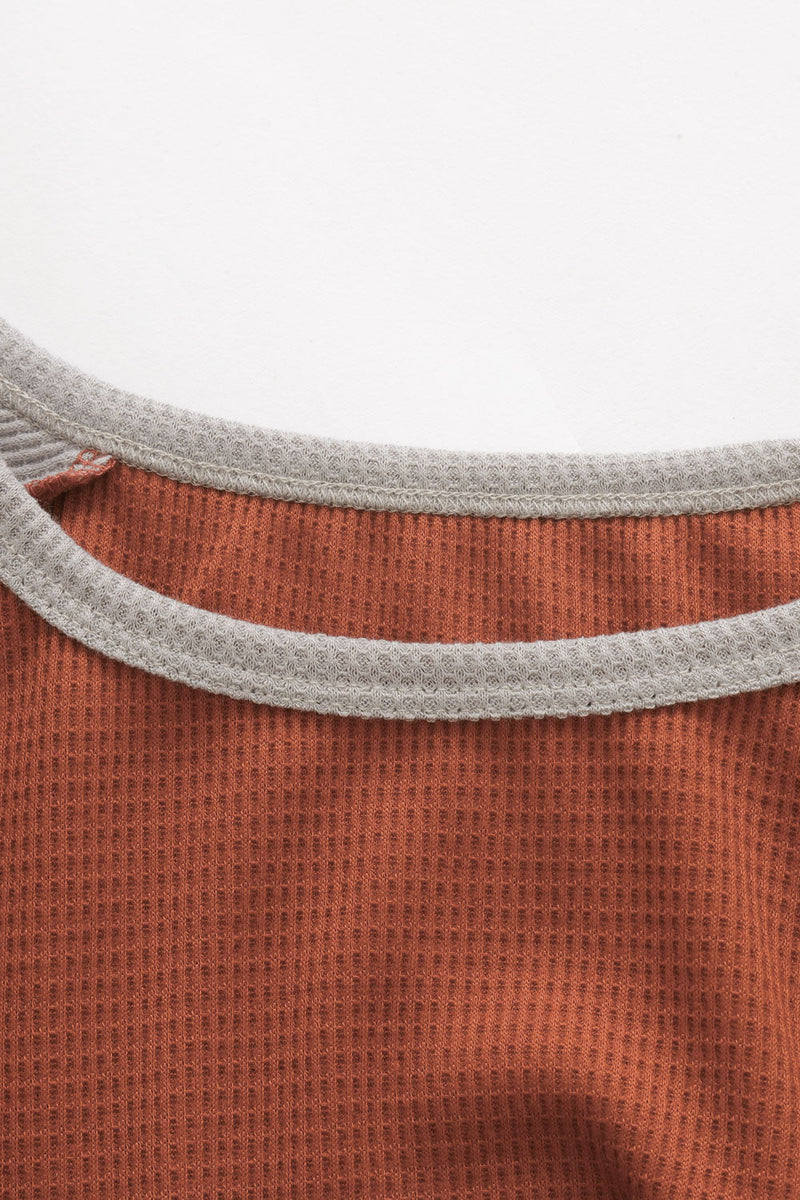 Knit Orange Blouse