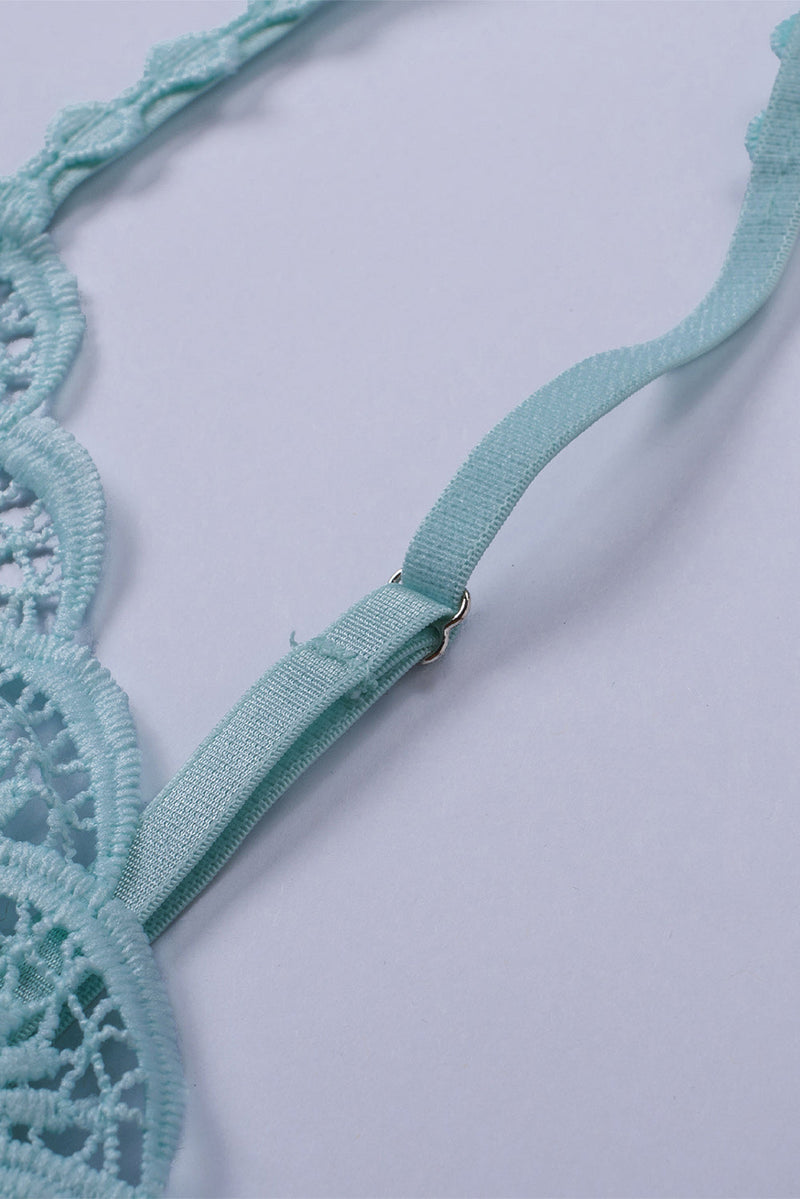 Chic Sky Blue Sunrise to Sunset Lace Bra