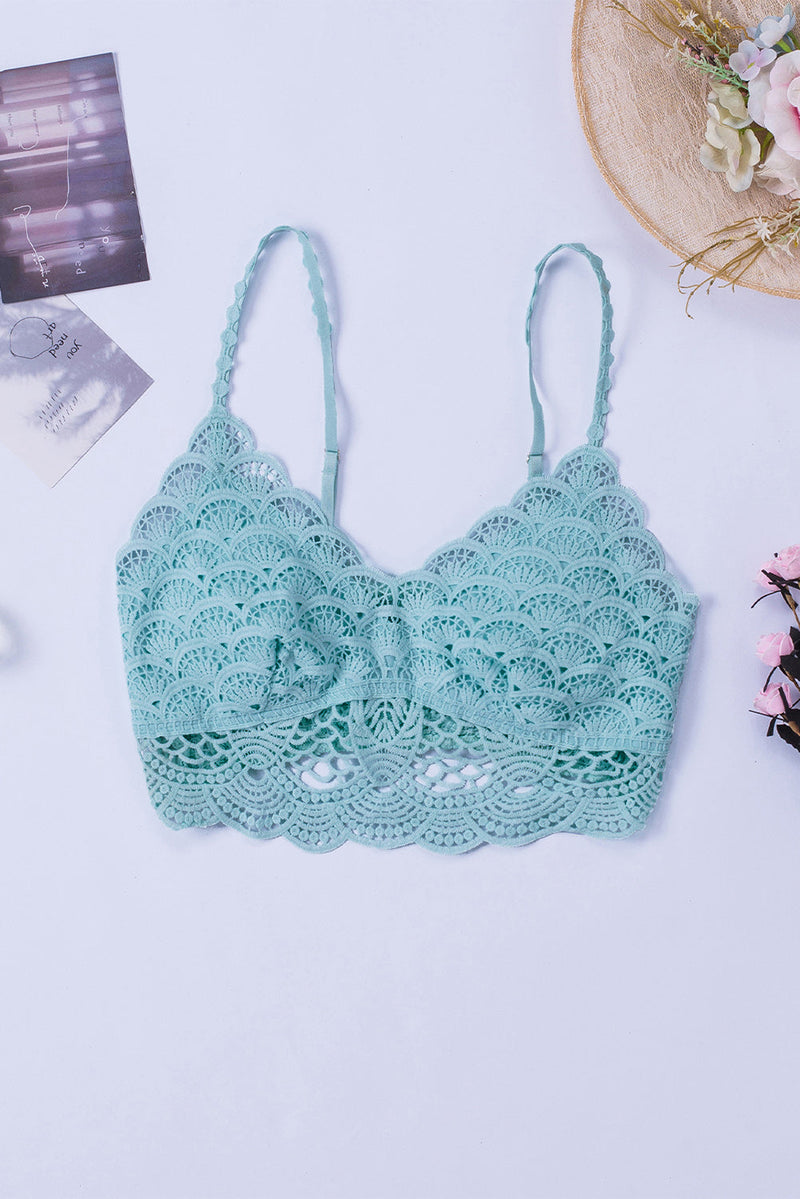 Chic Sky Blue Sunrise to Sunset Lace Bra