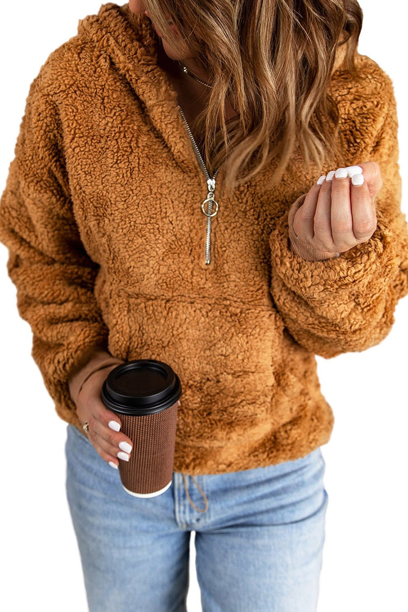 Hooded Sherpa Sweatshirt