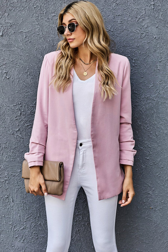 Womens Uptown Girl Pocketed Blazer Jacket