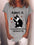 Kurzarm-T-Shirt mit digitalem Katzendruck