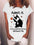 Kurzarm-T-Shirt mit digitalem Katzendruck