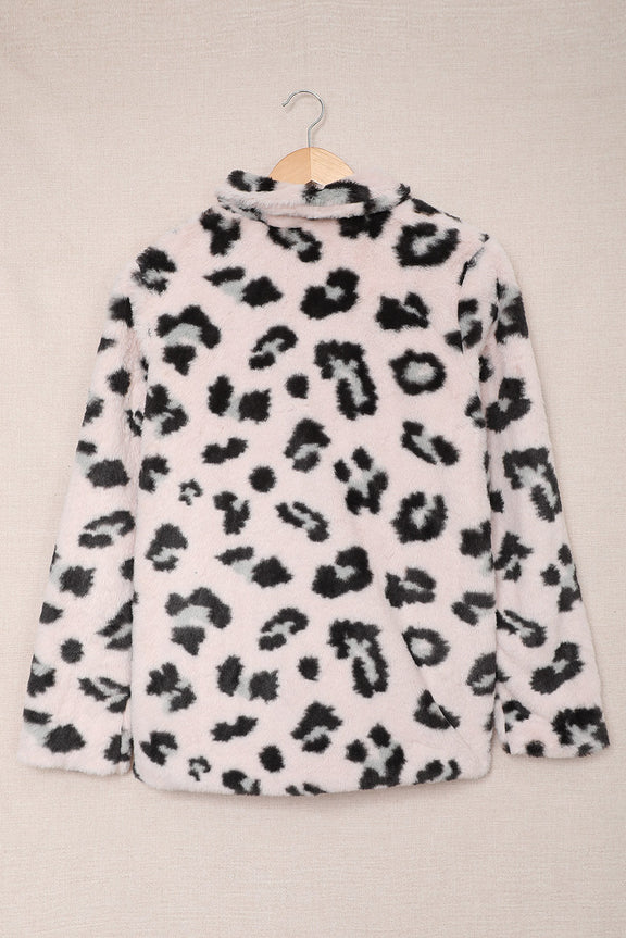 Winter Plush Fur Leopard Coat