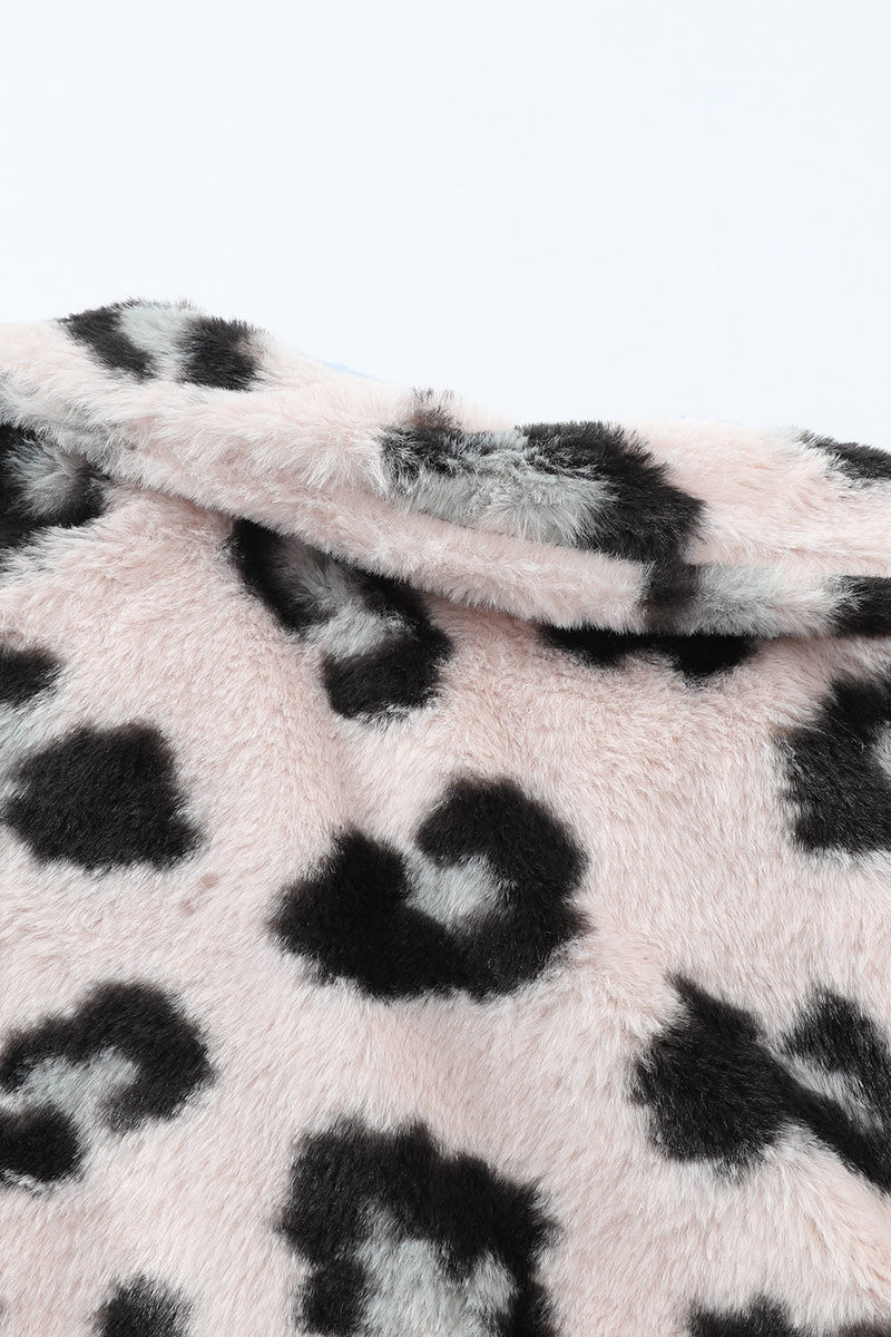 Winter Plush Fur Leopard Coat