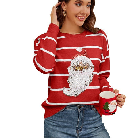 Pailletten Weihnachtsmannpullover (11458886566156)