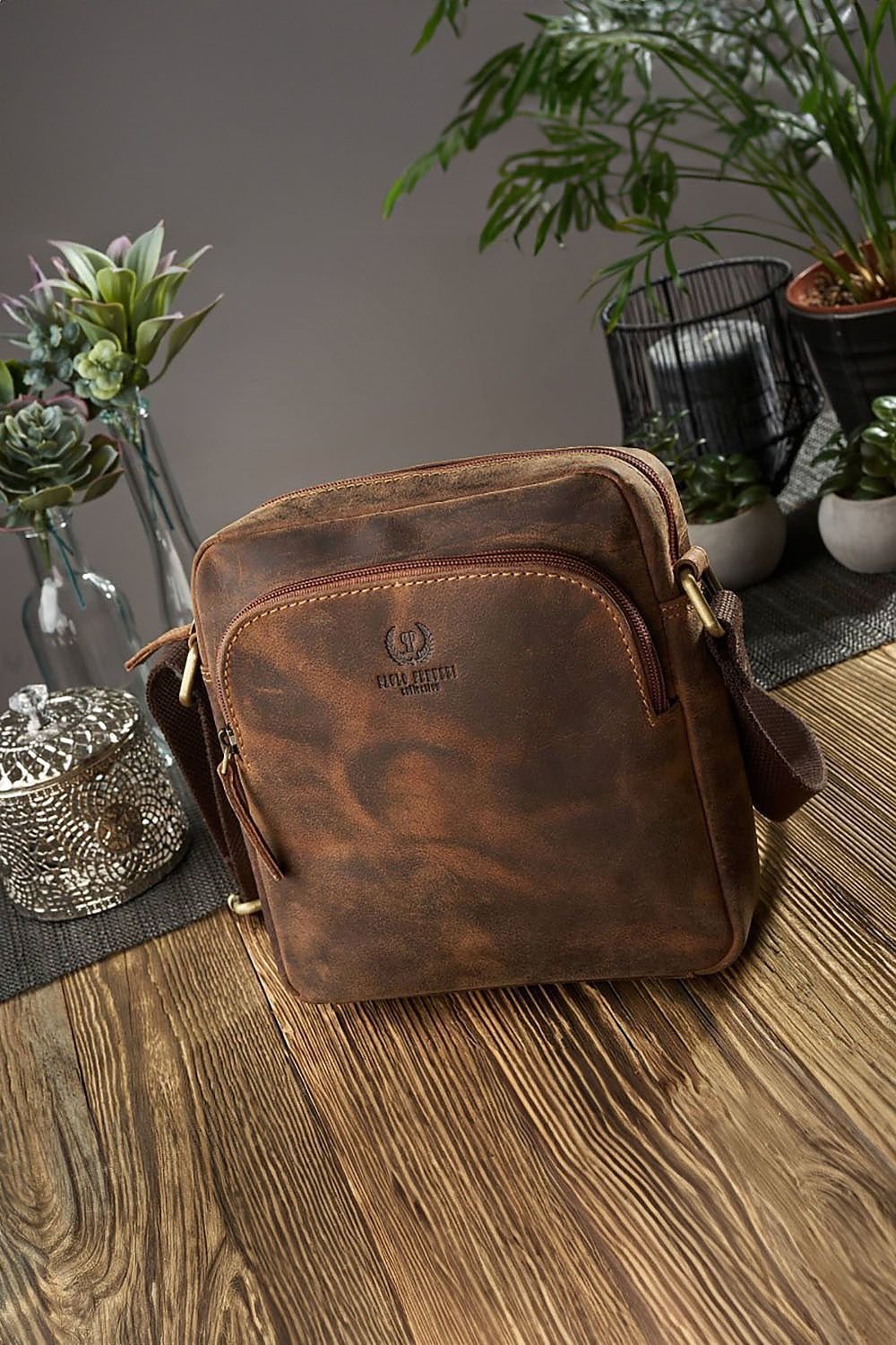 Naturledertasche Model 191536 Galanter