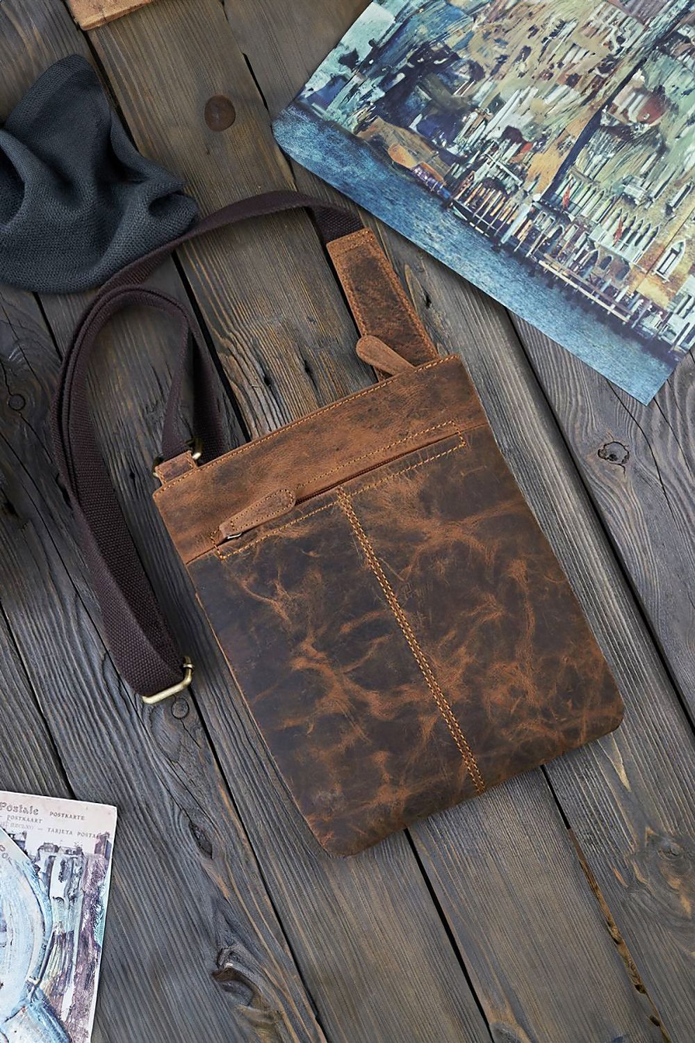 Naturledertasche Model 191539 Galanter