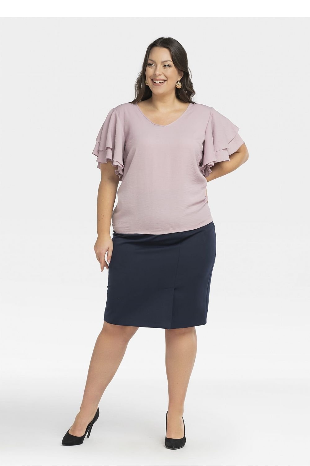 Plus-Size Bluse Model 198327 Karko (11495377600780)