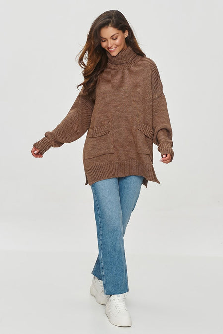 Rollkragenpullover Model 202969 Makadamia (11495421608204)