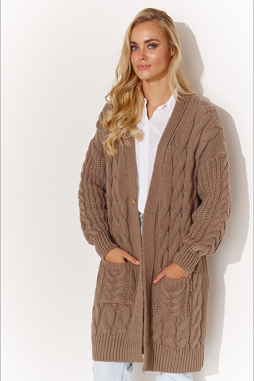 Cardigan Model 184394 Makadamia (11496033157388)