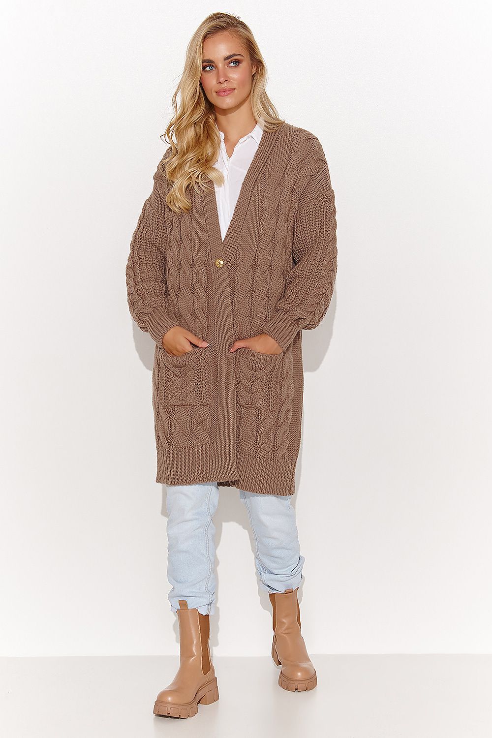 Cardigan Model 184394 Makadamia (11496033157388)