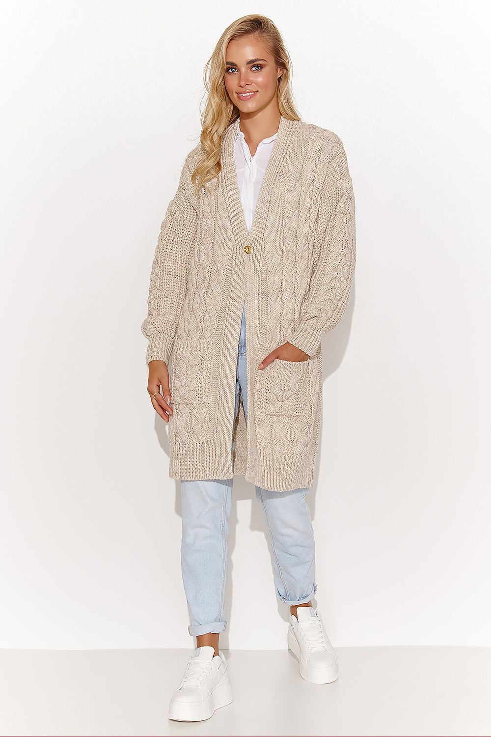 Cardigan Model 184394 Makadamia (11496033157388)