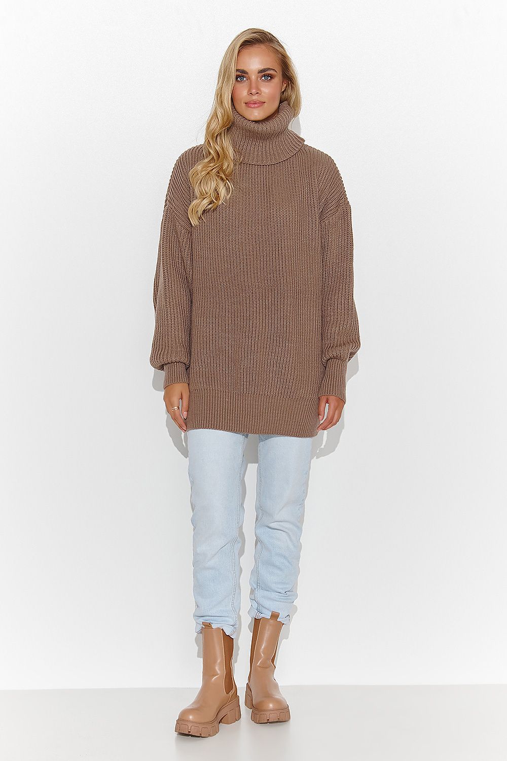 Rollkragenpullover Model 185216 Makadamia (11496038269196)