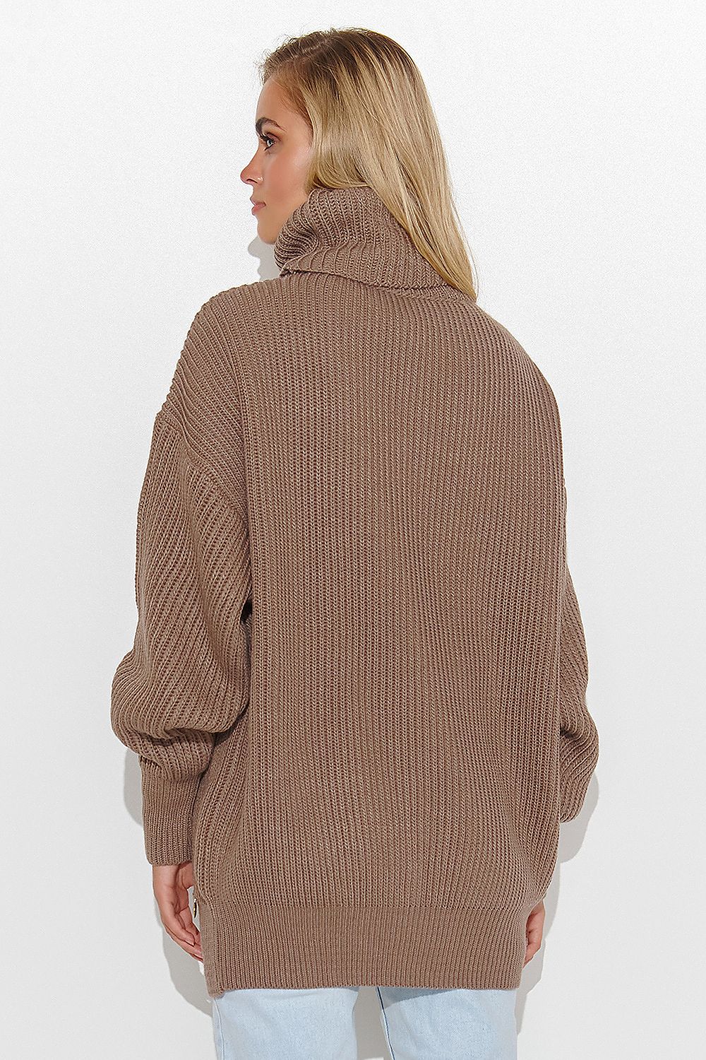 Rollkragenpullover Model 185216 Makadamia (11496038269196)