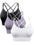 3 Pack Women's Sports Bra Padded Crisscross Yoga Bra Seamless Medium-Impact Fitness Activewear (11469079773452)