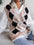 Women's diamond V-neck casual loose knit vest sweater (11472313221388)