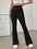 Women's Knitted High Waist Flared Casual Trousers (11469079445772)