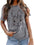 New Ladies Leopard Bunny Easter Explosion Style Urban Casual Short-sleeved T-Shirt Top (11472249553164)