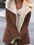 Autumn and winter solid color plush lapel mid-length coat (11477212070156)