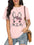 Women's Easter T-Shirt Funny MAMA Bunny Print Graphic T-Shirt (11472249520396)