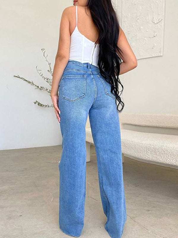 Jeans mit weitem Bein (11460427940108)