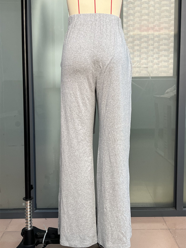 Solid color drapey wide-leg pants, casual and versatile, soft and comfortable yoga pants (11472577364236)