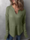 Women's Casual Shirt Solid Color Long Sleeve Patchwork Solid Color Loose Top (11472172974348)