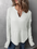 Women's Casual Shirt Solid Color Long Sleeve Patchwork Solid Color Loose Top (11472172974348)