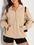 Women's Solid Color Long Sleeve Hooded Solid Color Zipper Plug Sweatshirt (11472173203724)