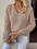 Women's Temperament V-neck Hollow Long Sleeve Solid Color Casual Top (11472173465868)