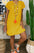 Damen Kleid aus Leinenmischung mit geteiltem Ausschnitt